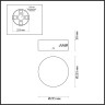 База ODEON LIGHT CROSSA HALL ODL24 495 золото/металл для 3-х колец 5072/3R