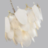 Люстра ODEON LIGHT PORCELA HALL ODL24 517 E14 21*40W металл фарфор стекло, золото белый прозрачный 5051/21